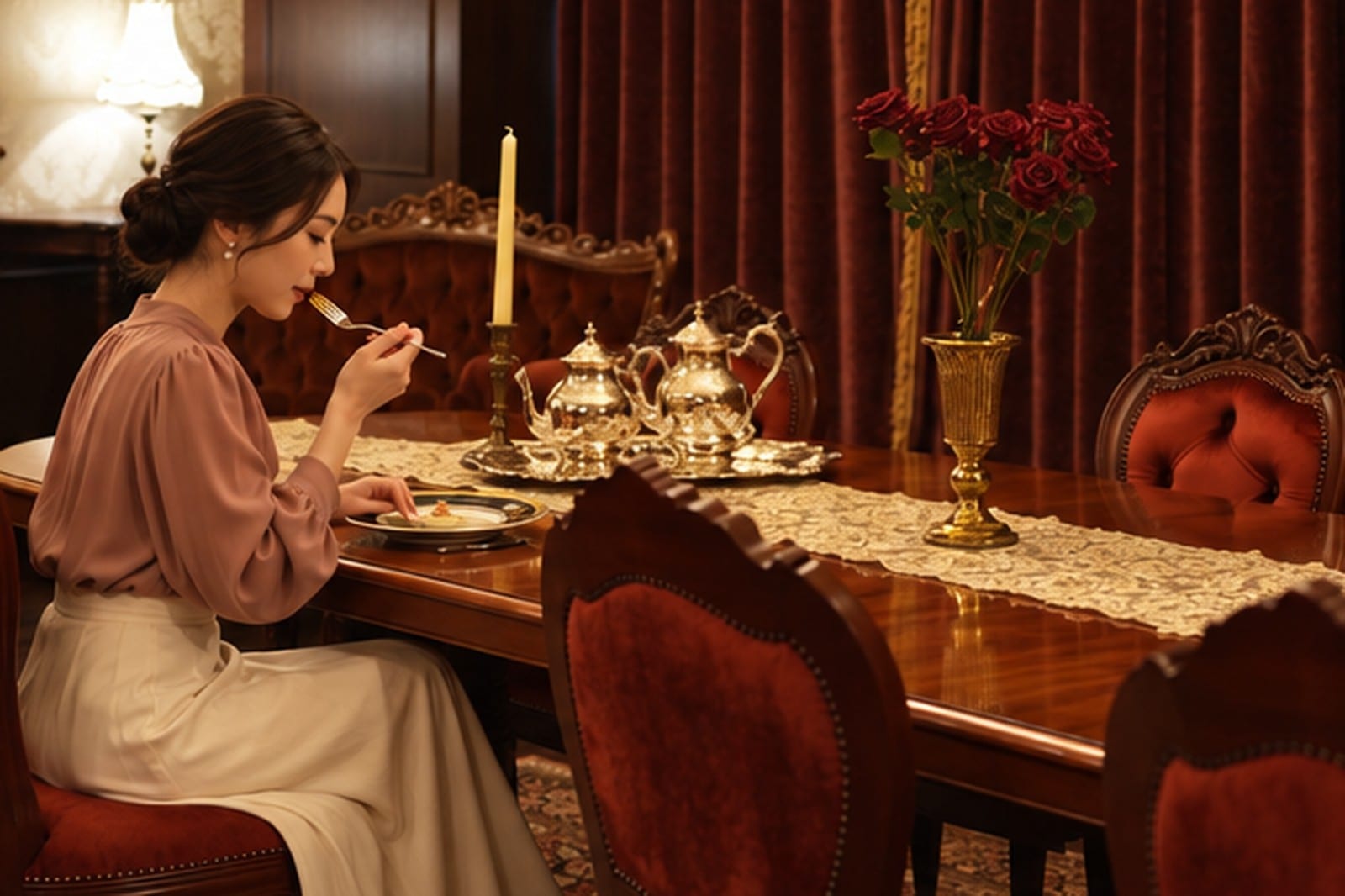 tablewareのChristofle マルリー(館の実写をアップにした一枚)